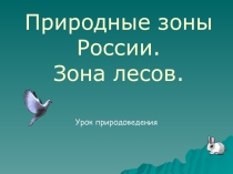 Презентация по природоведению на тему Зона лесов (дошкольное образование)