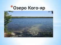Презентация по основам экологического права Озеро Когояр небом Чувашской Республики