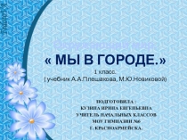 Презентация к уроку по окружающему миру на тему Мы в городе