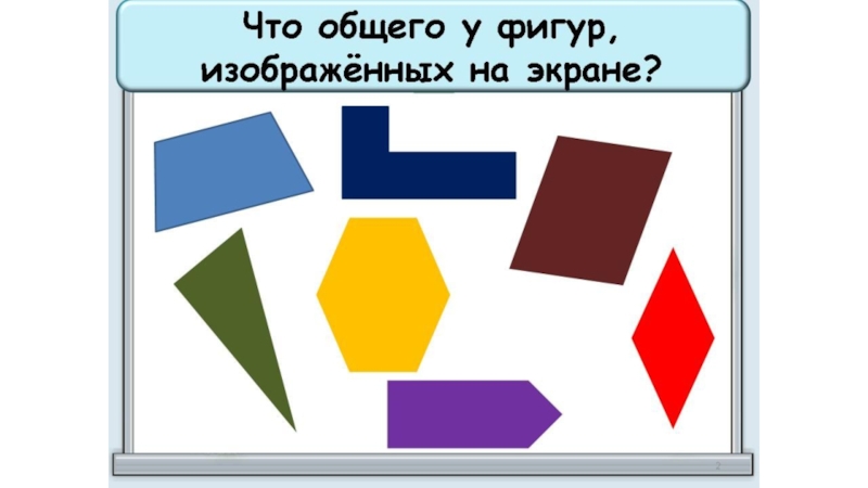Презентация Презентация к уроку Многоугольник и его элементы 2 урок 2 класс