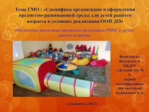 Организация развивающей предметно-пространственной среды в группе раннего возраста в соответствии с принципами ФГОС