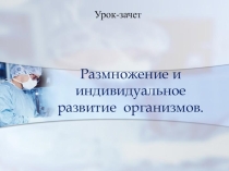 Презентация к уроку биологии Размножение и индивидуальное развитие организмов