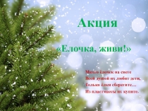 Презентация к внеклассному мероприятию Операция Ель