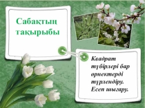 8 сынып Алгебра Квадрат түбір