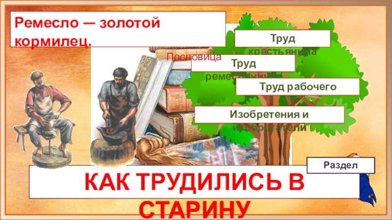 Что создавалось трудом ремесленника и рабочего 3 класс презентация