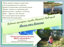 Малая река Вьюница