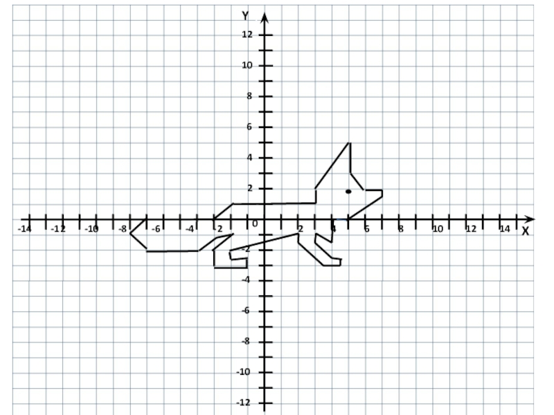 Рисунки животных на декартовой системе