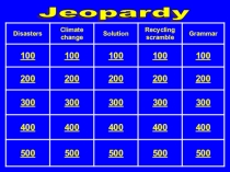Презентация по английскому языку на тему Environment. Своя игра