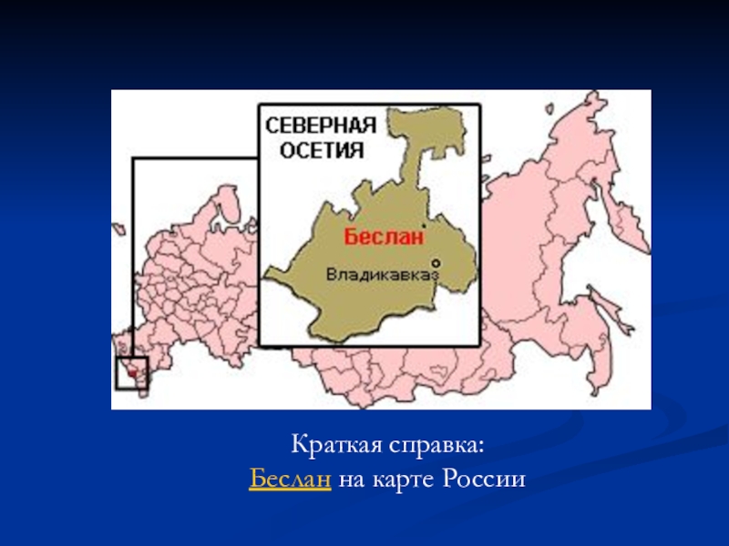 Карта россии северная осетия на карте россии