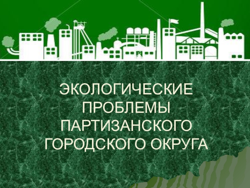 Презентация Презентация к Проекту Экологическая обстановка Партизанского городского округа