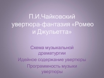 Презентация Увертюра Чайковского Ромео и Джульетта