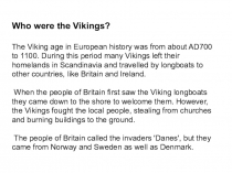 Презентация по теме Vikings к курсу страноведение