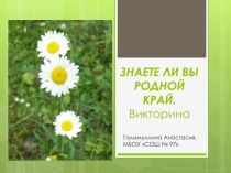 Презентация по истории/краеведению/кемеровская область на тему Мой родной край